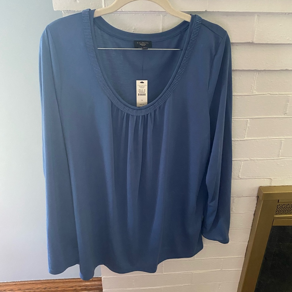 NWT Sz 1x Talbots Long Sleeve Top